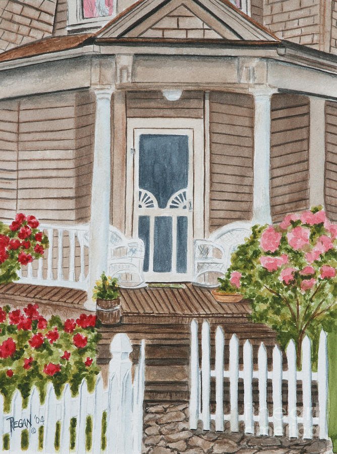 Architecture Painting - Welcome by Regan J Smith Architecture Painting - Welcome by Regan J Smith