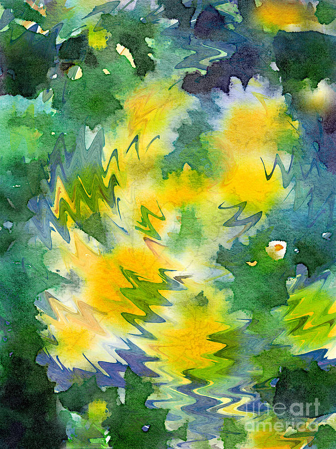 Welcome Spring Abstract Floral Digital Watercolor Painting 3 Digital Art by Beverly Claire Kaiya