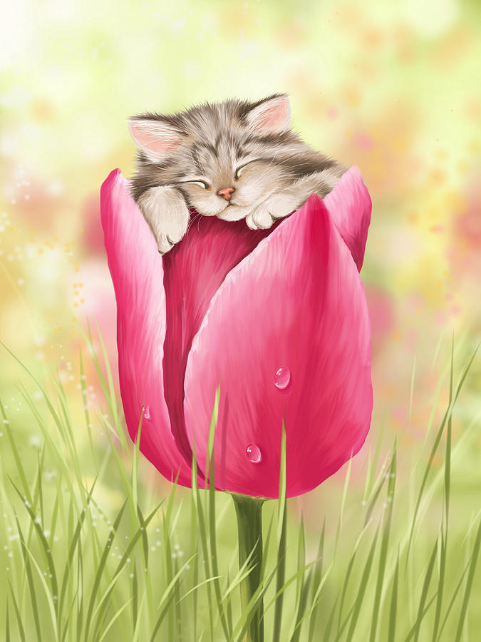 Spring Digital Art - Welcome spring by Veronica Minozzi