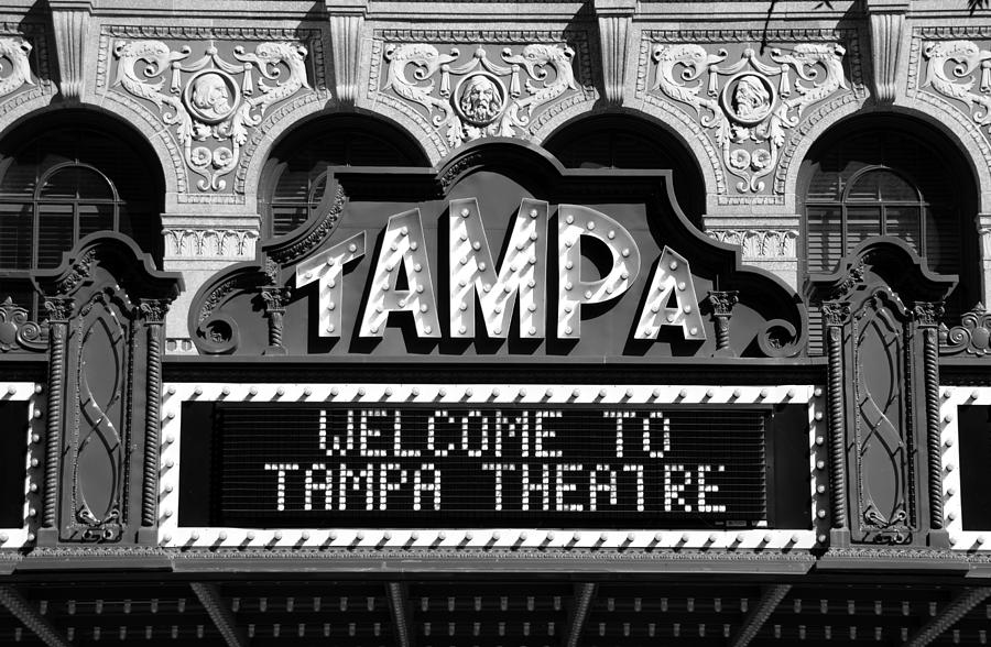 Welcome Tampa sign Tampa Theatre Photograph by David Lee Thompson