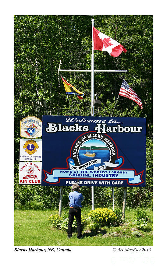 Welcome to Blacks Harbour Photograph by Art MacKay