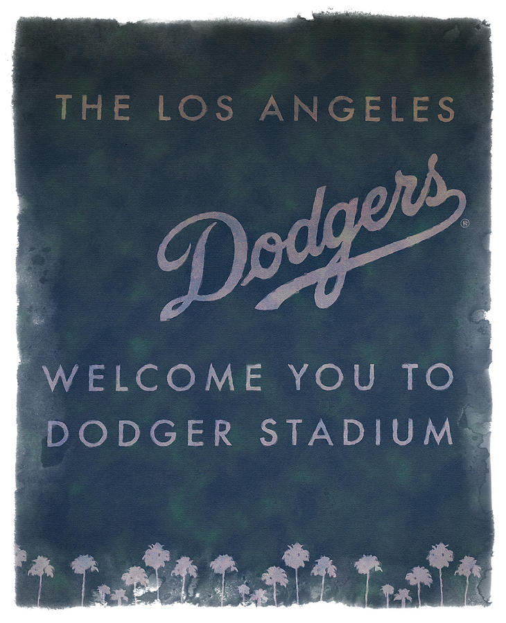 Los Angeles Photograph - Welcome To Dodgers Stadium - Impressions by Ricky Barnard