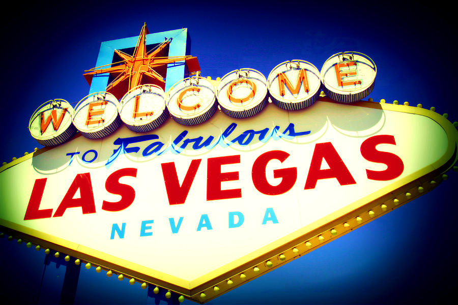 Las Vegas Mixed Media - Welcome to Fabulous Las Vegas by MB Dallocchio