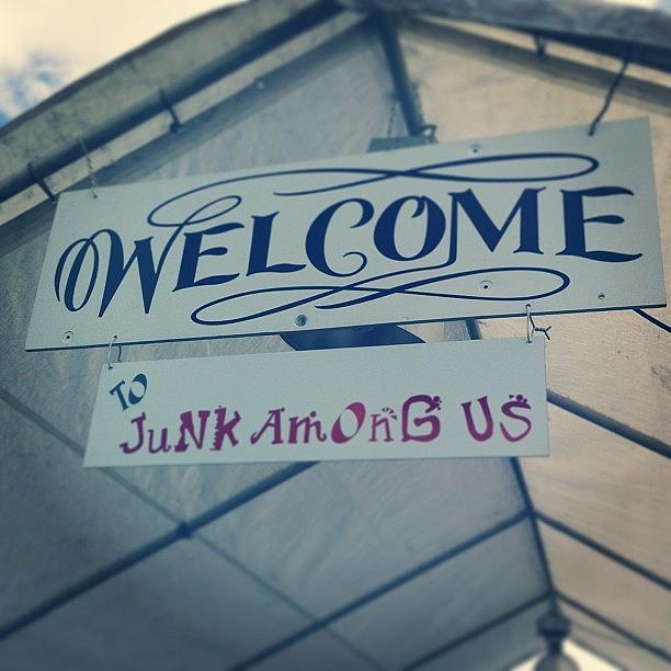 Welcome Photograph - #welcome To #junkamongus!! #warrenton by Ava Barbin-king