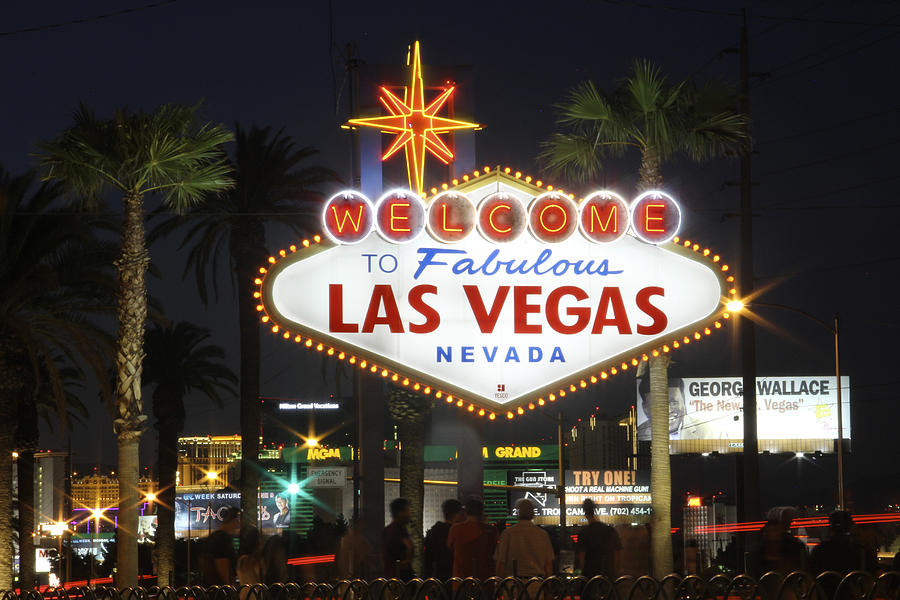 Welcome To Las Vegas Photograph - Welcome to Las Vegas by Mike McGlothlen