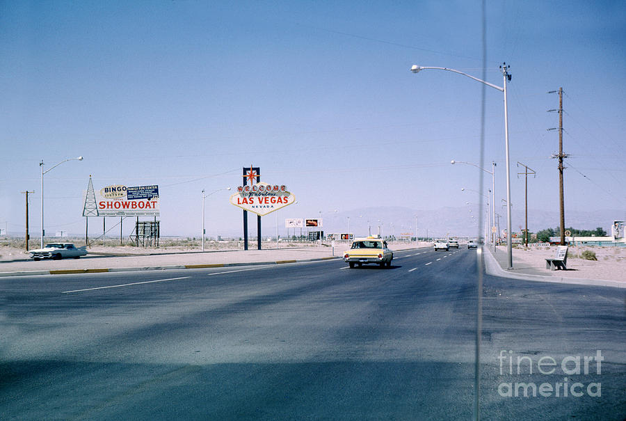 episode Pil Forståelse Welcome to Las Vegas sign 1960's Photograph by Wernher Krutein - Pixels