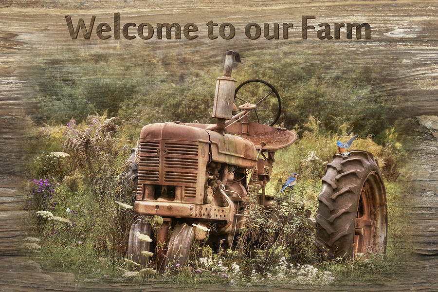 Welcome to our Farm Photograph by Lori Deiter