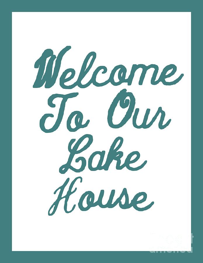 Abstract Painting - Welcome to Our Lake House by Joseph Baril