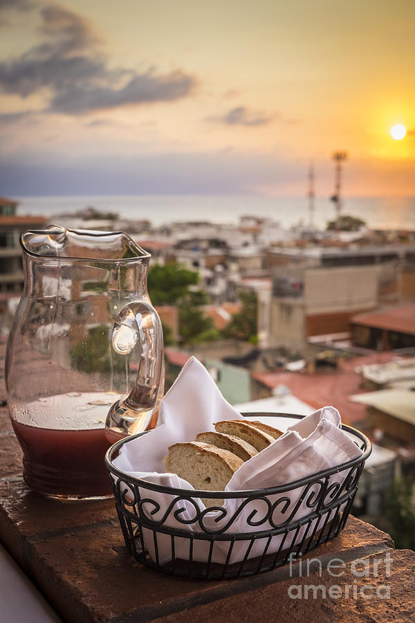 Welcome To Puerto Vallarta - Sangria At Sunset Photograph