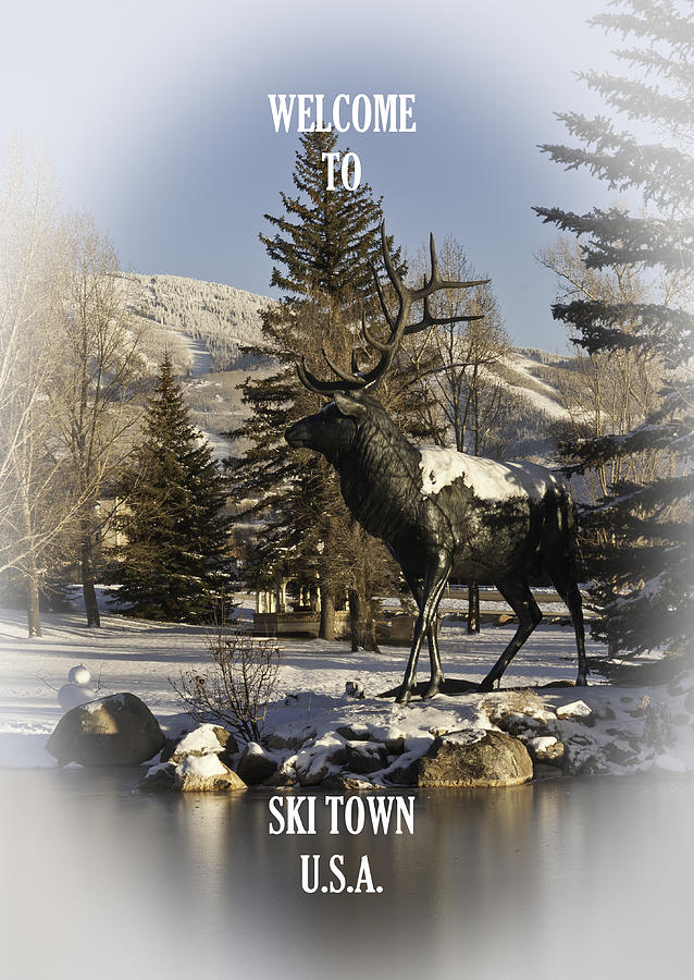 Welcome to Ski Town J Photograph by Daniel Hebard