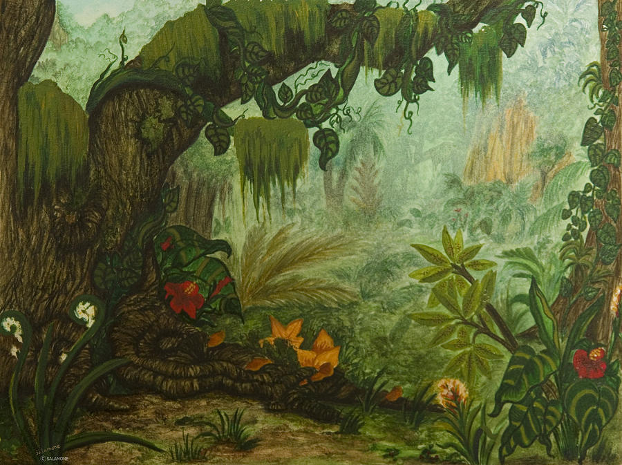 Welcome to the Jungle Painting by Brenda Salamone