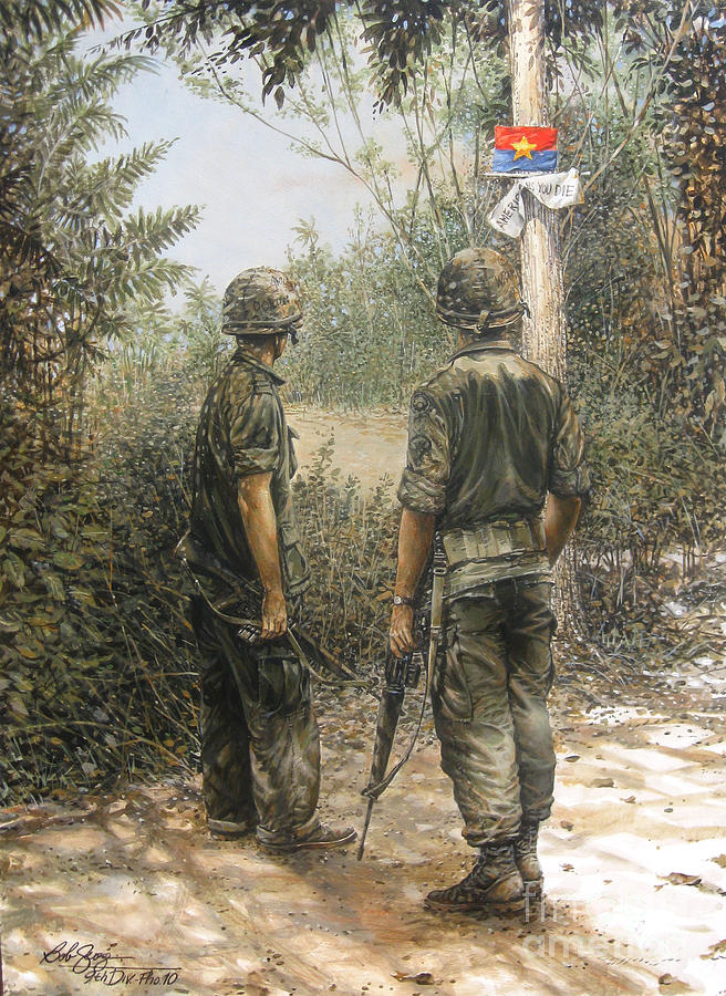 9th Infantry Division Painting - Welcome To The Neighborhood by Bob  George