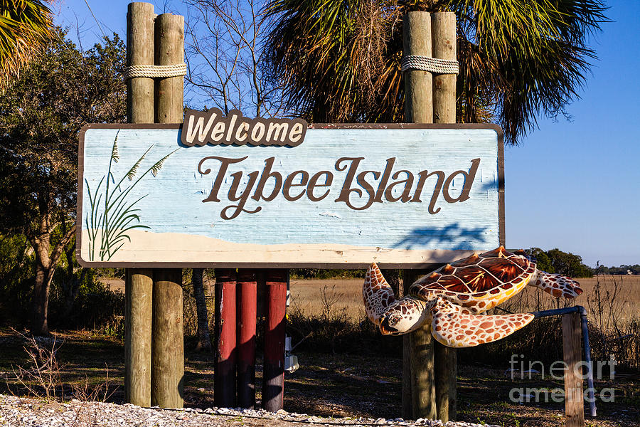 Welcome to Tybee Island Photograph by Dawna Moore Photography