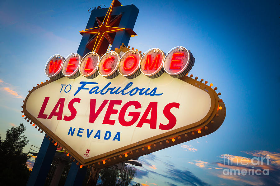 Las Vegas Photograph - Welcome to Vegas by Inge Johnsson