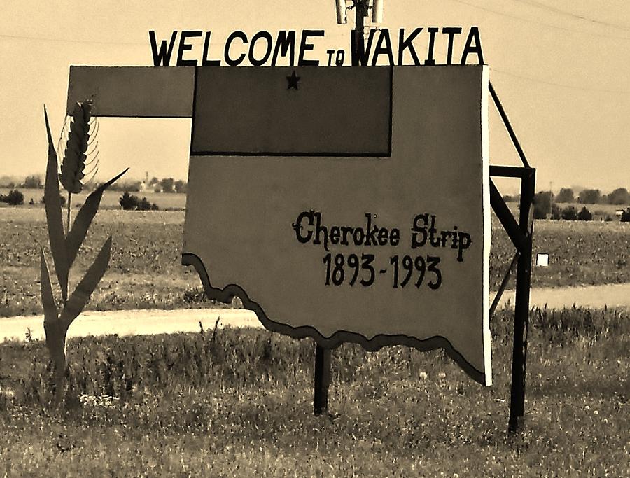 Welcome To Wakita Photograph by Ed Sweeney