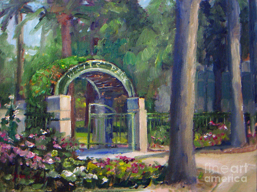 Welcome to White Park Painting by Joan Coffey