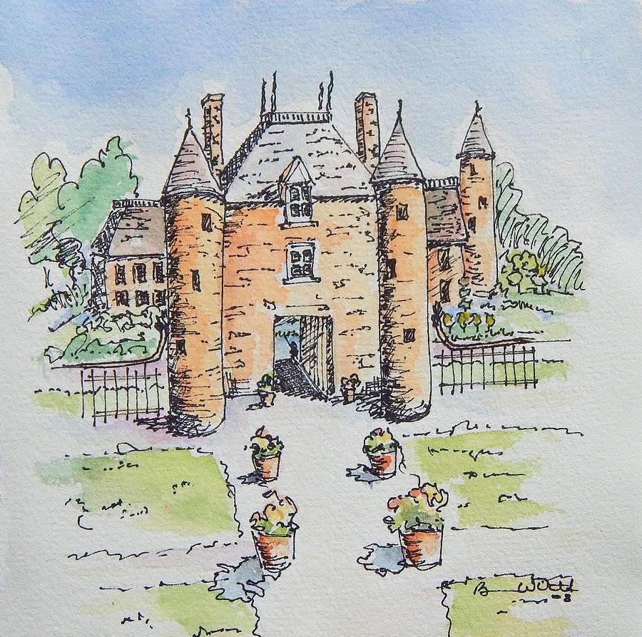 Welcoming Castle Painting by Barbara Wirth