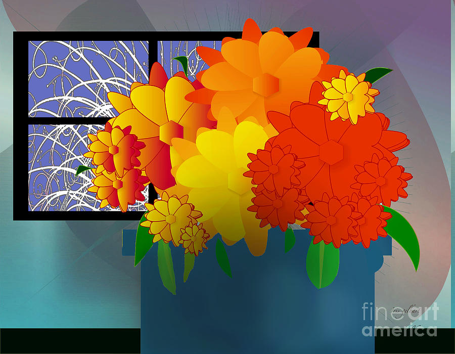 Welcoming Floral Digital Art by Iris Gelbart - Fine Art America