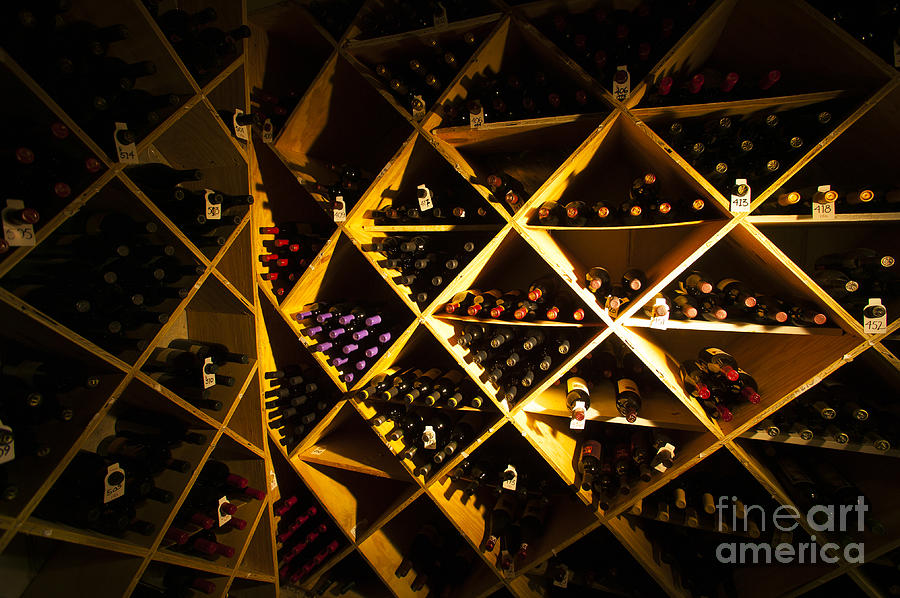 Well stocked wine cellar. Photograph by Don Landwehrle