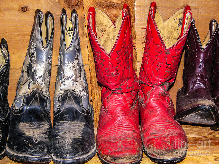 Well Worn Cowboy Boots Photograph by Sue Smith