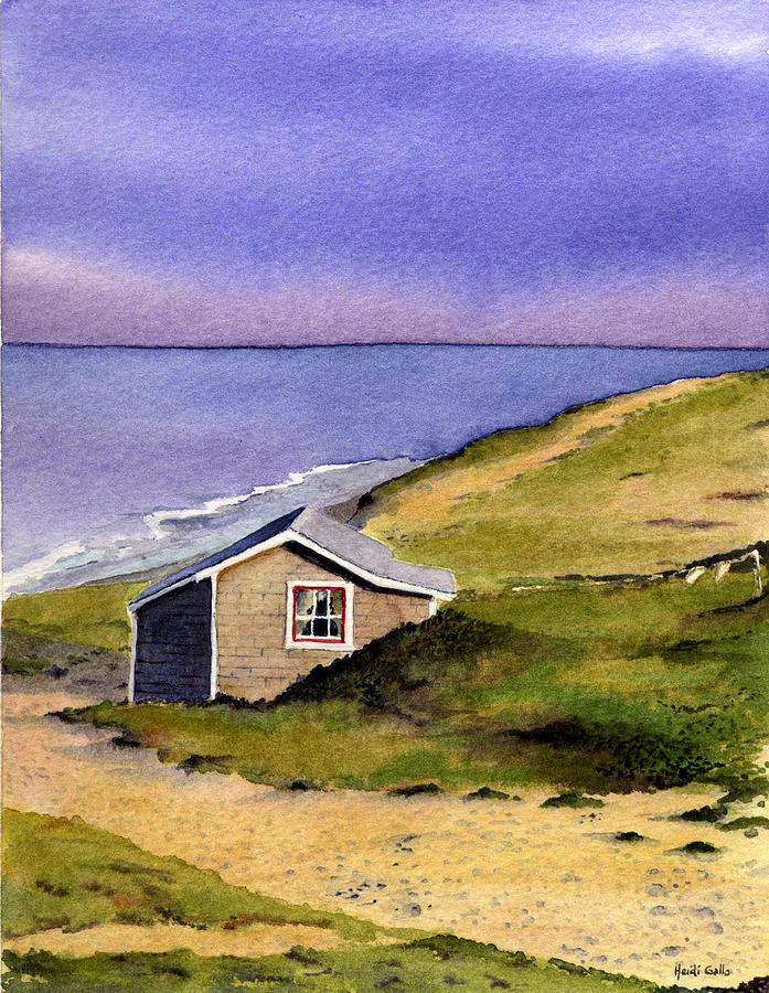 Wellfleet Cottage Painting by Heidi Gallo