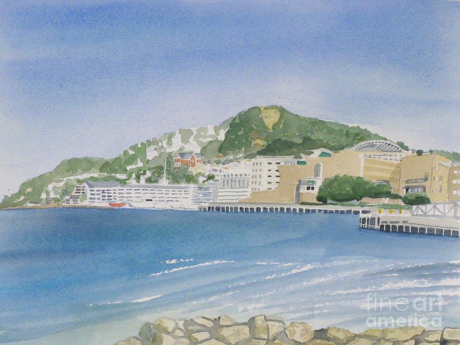 Wellington Painting - Wellington Waterfront by Liz Marshall