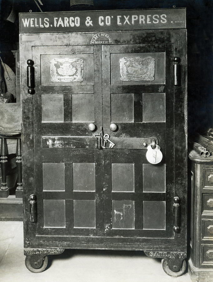 Wells Fargo Gold Rush Safe Photograph by Underwood Archives