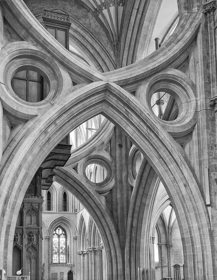 Wells Transept, Wells Cathedral, England Photograph by John Ford