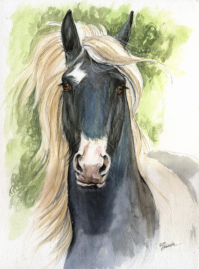Horse Painting - Welsh Cob by Ang El