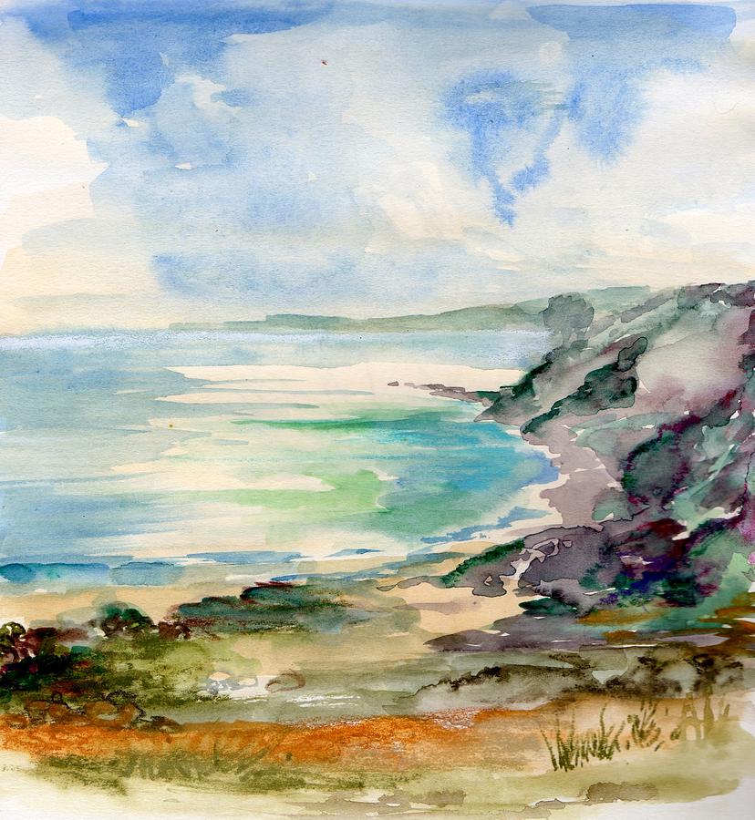 Welsh Seascape Painting by Angelina Whittaker Cook