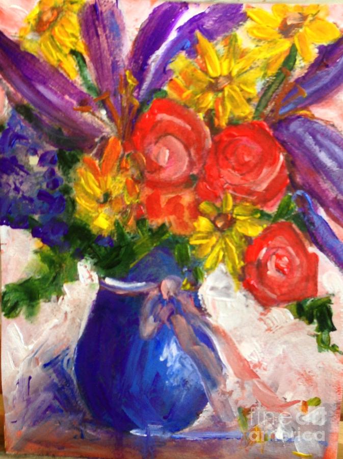 Wendys Floral Painting by Sherry Harradence