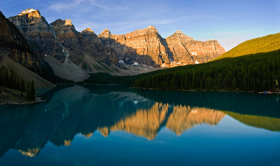 Landscape Photograph - Wenkchemna Peaks above Moraine Lake by Zhijian Tao Landscape Photograph - Wenkchemna Peaks above Moraine Lake by Zhijian Tao