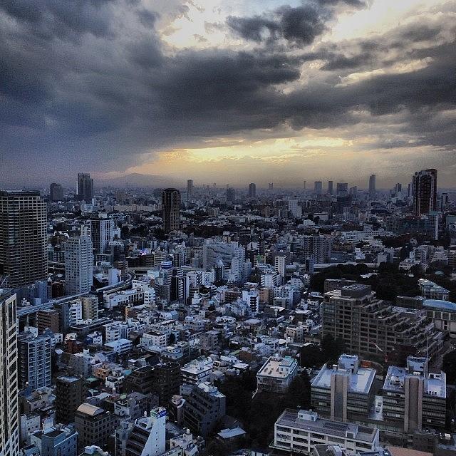 Skyline Photograph - Tokyo skyline by Matt Hildreth