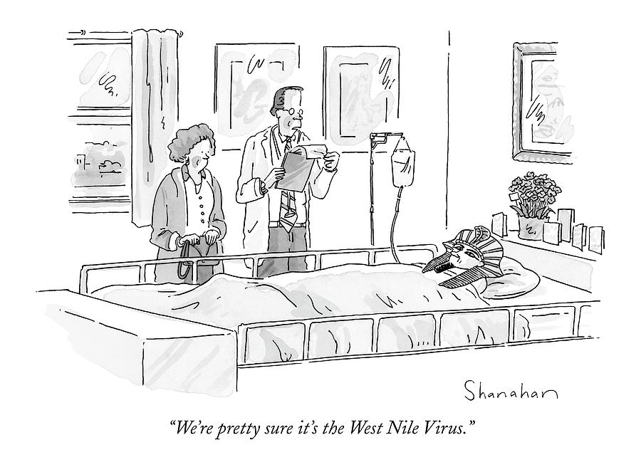 Were Pretty Sure Its The West Nile Virus Drawing by Danny Shanahan Were Pretty Sure Its The West Nile Virus Drawing by Danny Shanahan