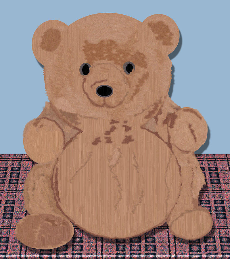 Teddy Bear Drawing - Wes T Bear by Pharris Art