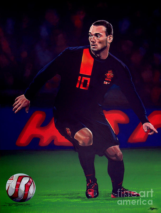 Wesley Sneijder Painting - Wesley Sneijder  by Paul Meijering
