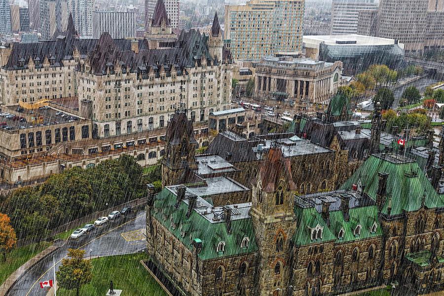 West Block Of The Parliament Hill In Photograph by John Wang