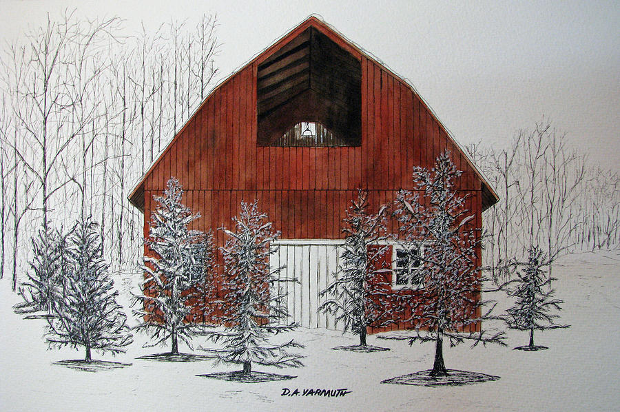 West Branch Winter  Painting by Dale Yarmuth
