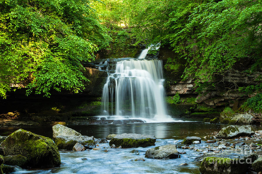 Waterfall Photograph - West Burton Waterfall by Eliza Donovan