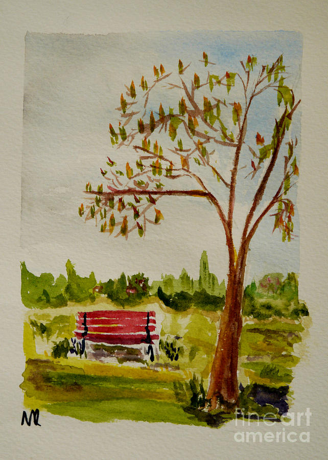West Chester - Everhart Park Painting by Michelle Reeve