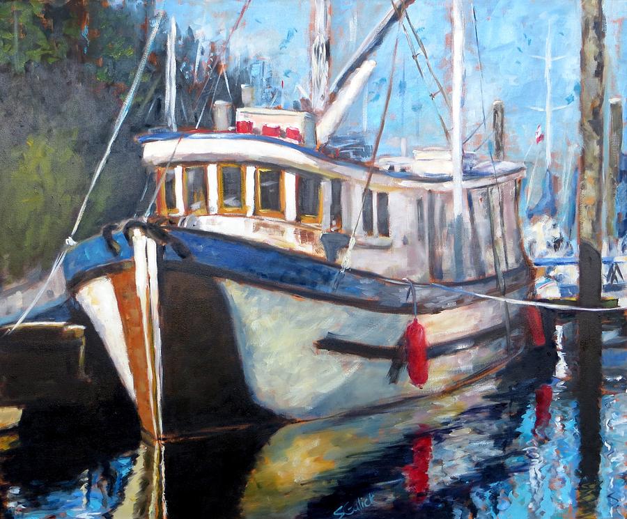 West Coast Fishing Boat Painting by Susan Galick - Fine Art America