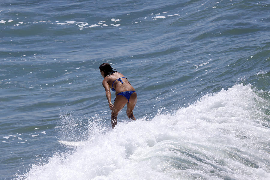 Beach Photograph - West Coast Surfer Girl by Duncan Selby