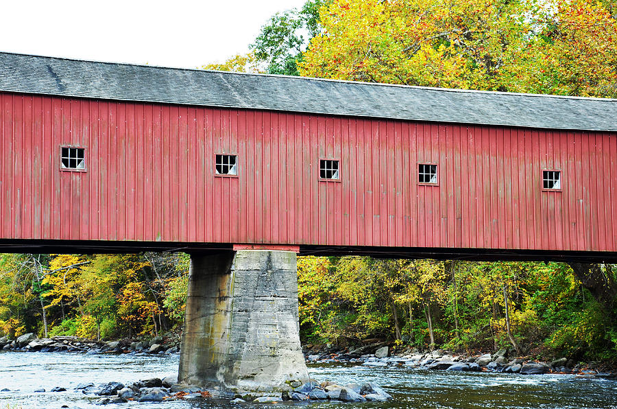 West Cornwall Covered Bridge 18 Photograph by Ricardo Dominguez