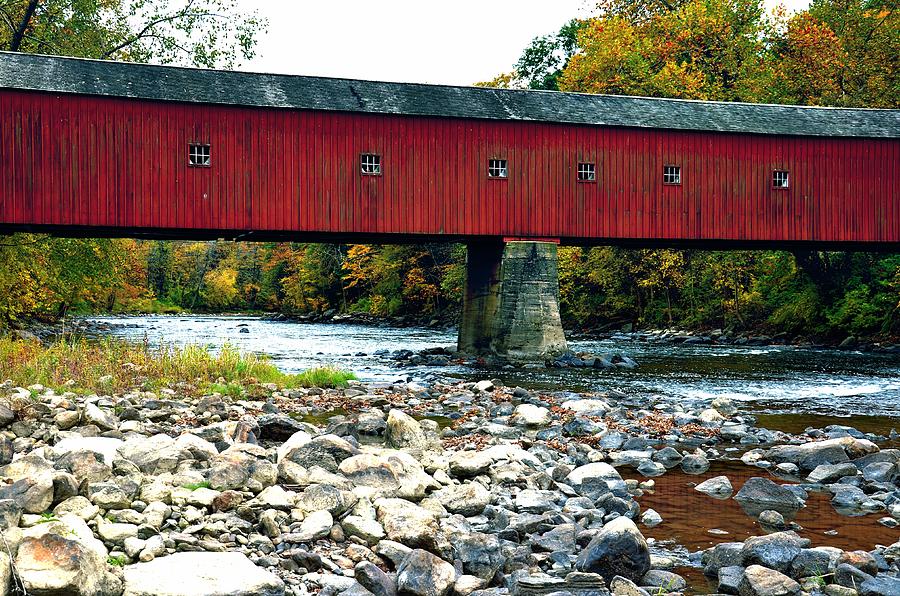 West Cornwall Covered Bridge 21 Photograph by Ricardo Dominguez