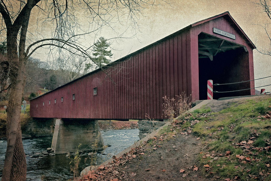 Architecture Photograph - West Cornwall Covered Bridge 3 by Joan Carroll