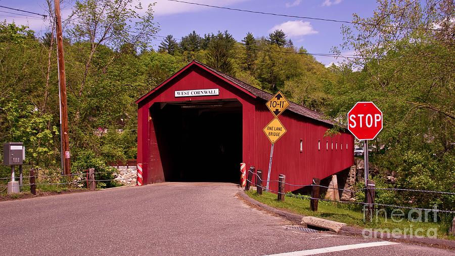 West Cornwall Covered Bridge.  Photograph by New England Photography