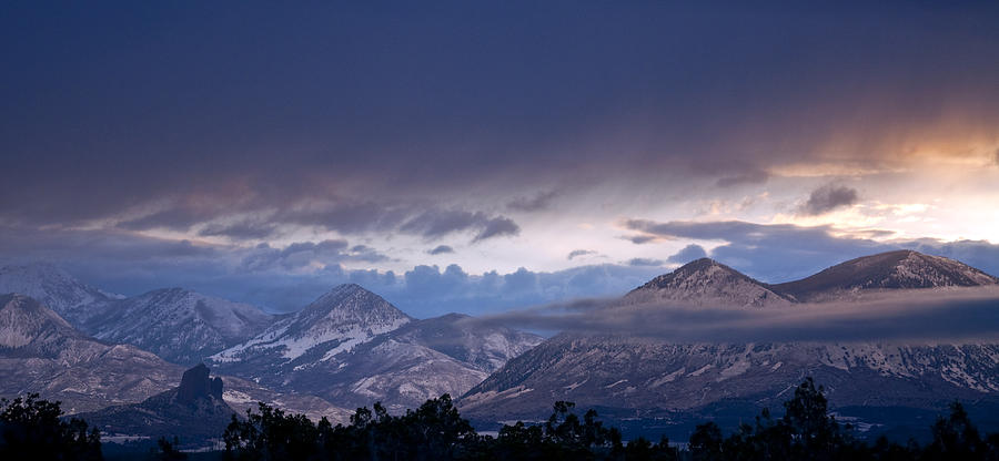 West Elk Mountains First Light Photograph by Eric Rundle