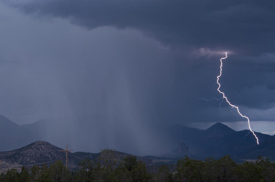 West Elk Thunderstorm Three  Photograph by Eric Rundle