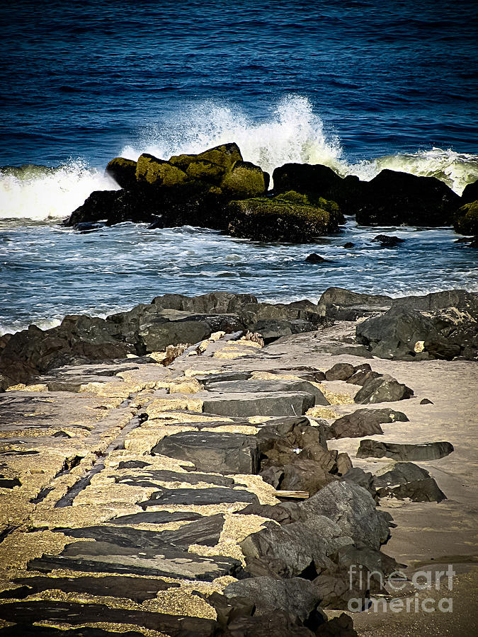 Beach Photograph - West End Jetties by Colleen Kammerer
