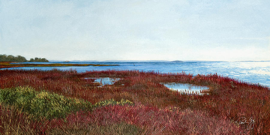 Gulf Of Mexico Painting - West Florida Panhandle Looking Towards the Gulf by Paul Gaj
